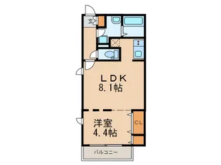 Branche香椎駅前【4階】の間取り