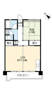UR釈尊寺第二【8階】の間取り