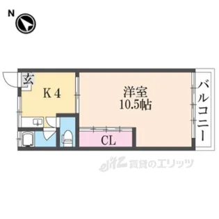 壱分マンション【2階】の間取り