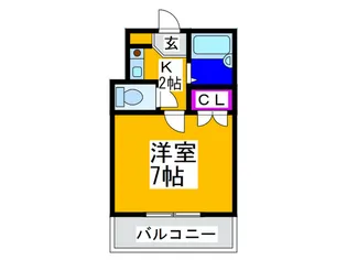 マンション フレグランス【4階】の間取り