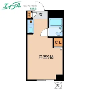 シティハウス松阪【3階】の間取り