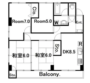 有吉マンション【3階】の間取り