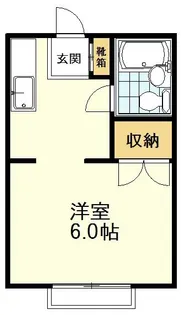クリスタルコーポ【1階】の間取り
