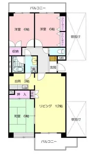 エミネンスみたけ台【1階】の間取り