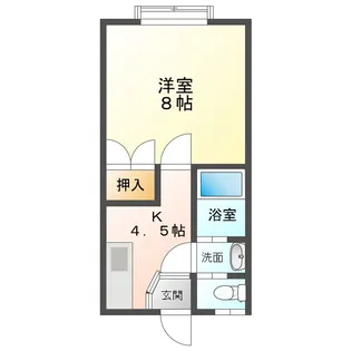ニューハイツみうらA棟【2階】の間取り