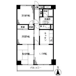 アンシャンテ国立【5階】の間取り