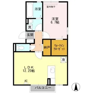 コーポラスM【2階】の間取り