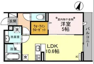 埼玉県富士見市ふじみ野東2【アパート】の間取り