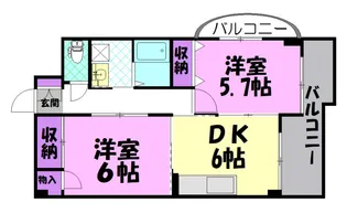 ドミール海道町【9階】の間取り