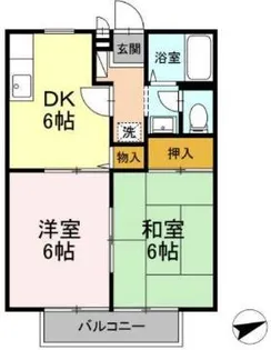 ハイライズ新涯【2階】の間取り