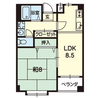 エトワール・ブルー【1階】の間取り
