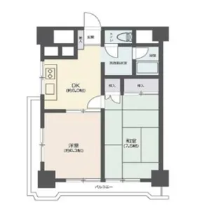 ライオンズマンション台原【8階】の間取り