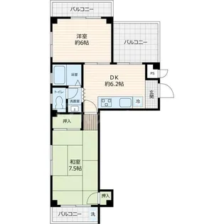 エステート立石【3階】の間取り