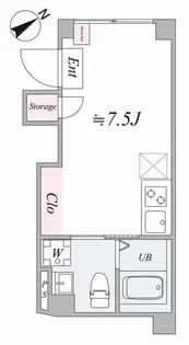 1Rの間取り画像