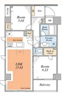 グランドメゾン白金・三光坂【7階】の間取り