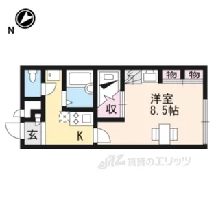 レオパレス雷古【2階】の間取り