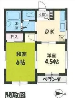 メゾンミヤタカ【1階】の間取り