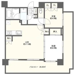 マイキャッスル赤羽リバーステージ【7階】の間取り