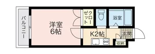 1Kの間取り画像
