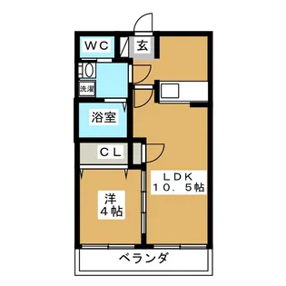 アミリアドゥオ【2階】の間取り