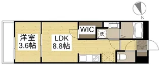 月光 旭川リバーサイドウエスト【1階】の間取り