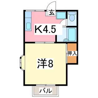 アプローズ東太田【2階】の間取り