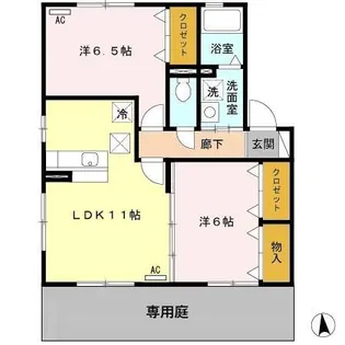 岐阜県本巣郡北方町芝原中町3【アパート】の間取り