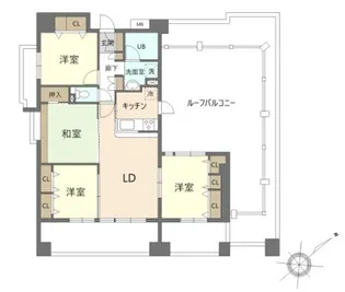グランリーブル【5階】の間取り