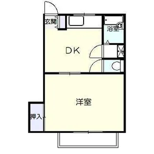 コーポ若【2階】の間取り