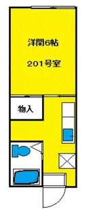 カブトハイツ【2階】の間取り