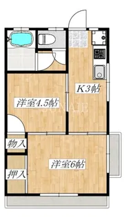 黒澤コーポ【2階】の間取り