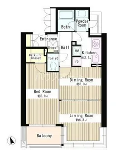 2DKの間取り画像