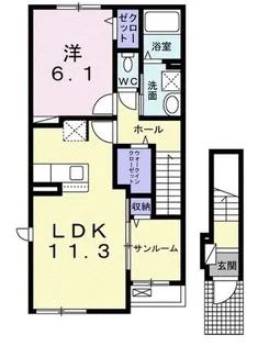 マルグリット II【2階】の間取り