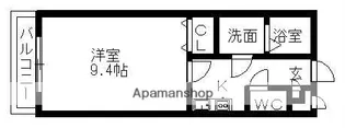 アンプルールリーブルシンシア【1階】の間取り