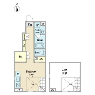 Code:M【1階】の間取り