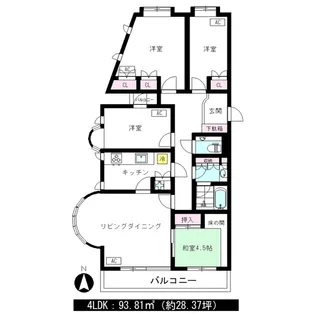 ウエダマンション【2階】の間取り