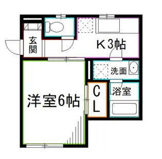 東京都杉並区宮前5【アパート】の間取り