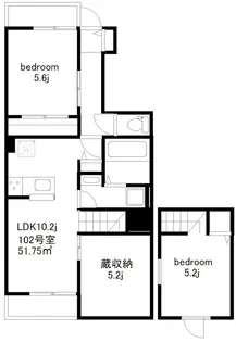 神奈川県横浜市港北区大豆戸町【アパート】の間取り