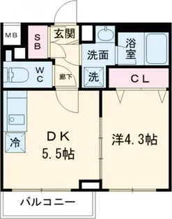 GENOVIA京成立石V【1階】の間取り