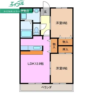 コンフォールハイランドII【1階】の間取り
