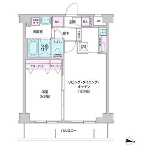 東京都練馬区中村南3【マンション】の間取り
