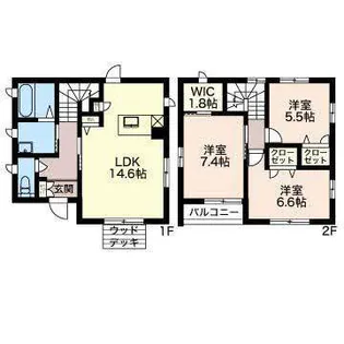 長野県長野市大字東和田【一戸建】の間取り
