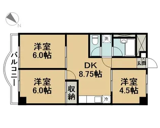 キャピタルコートXI【2階】の間取り