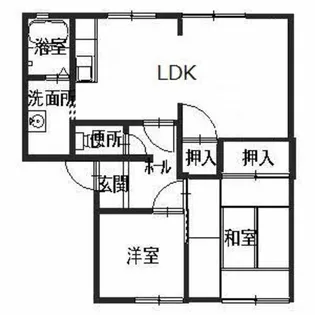 タウニィ高岡B【1階】の間取り