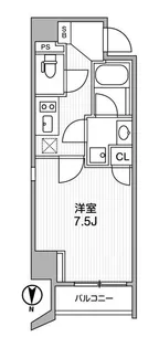 1Kの間取り画像