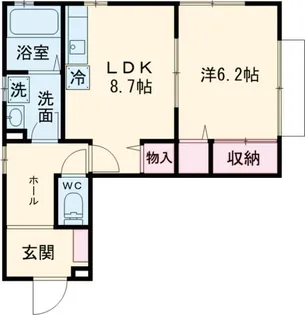 ソレイユ【1階】の間取り