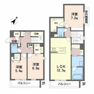シャーメゾン Angeの間取り