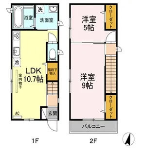 広島県広島市東区愛宕町【一戸建】の間取り