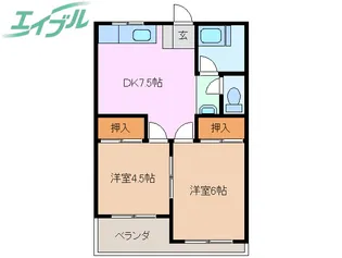 パークテラス城北【5階】の間取り