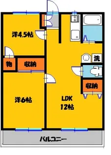 メゾン・ド・サンシャイン1【1階】の間取り